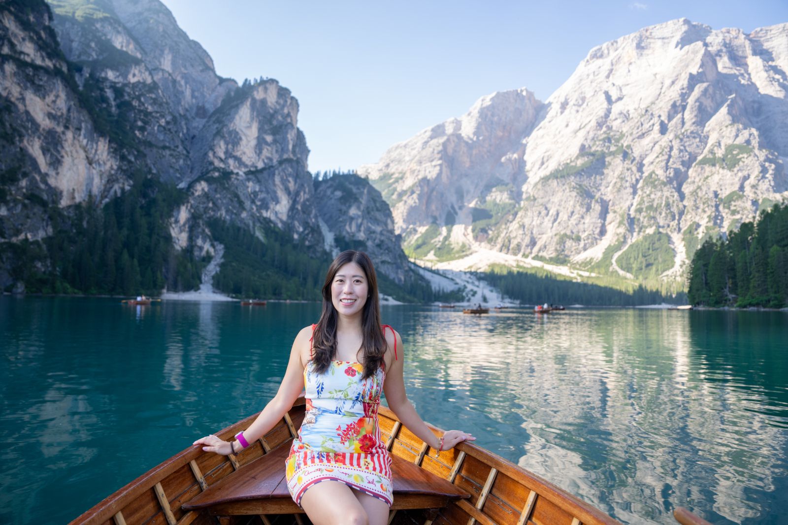 Rowing on Lago di Braies