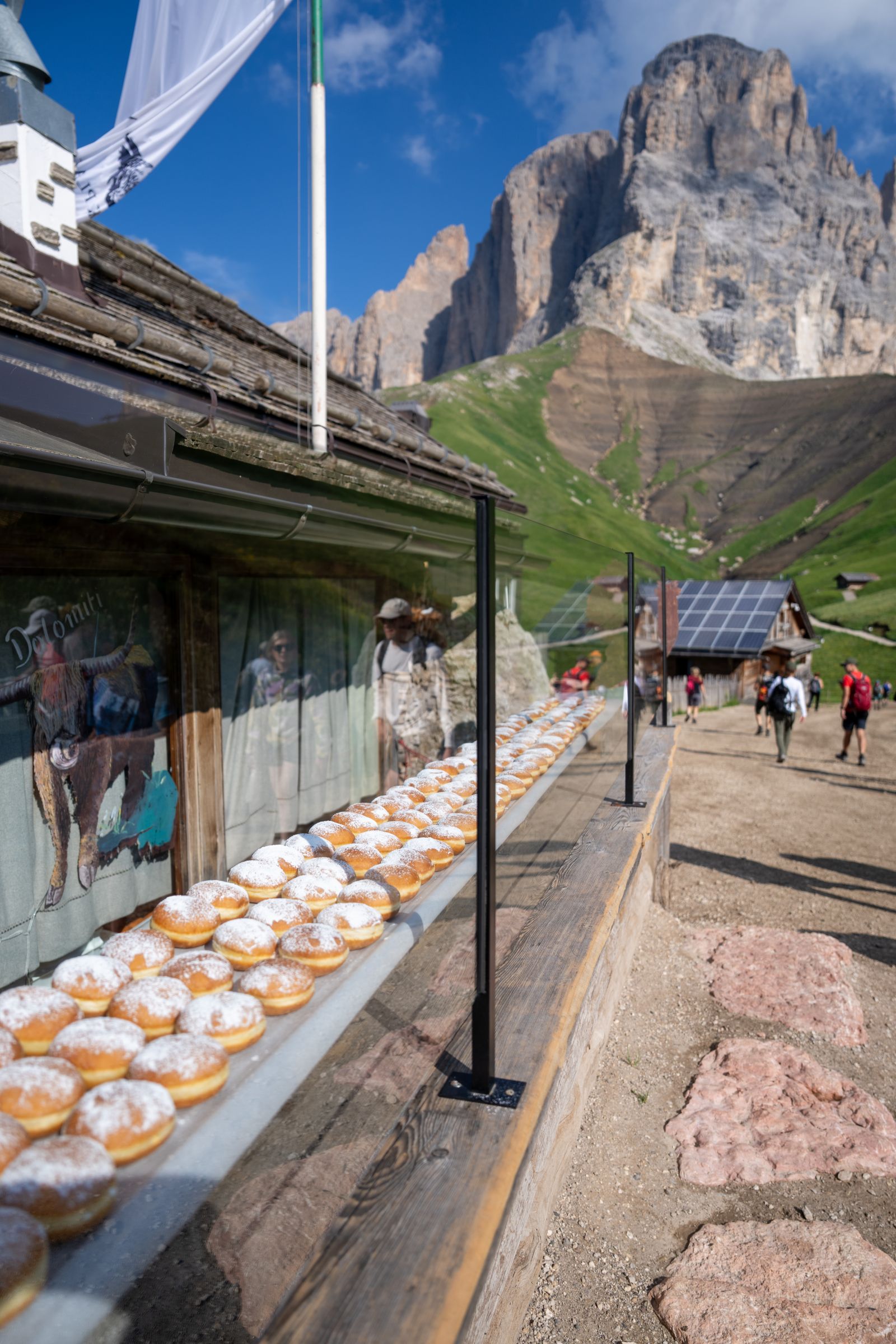The famous Krapfen at Rifugio Friedrich August