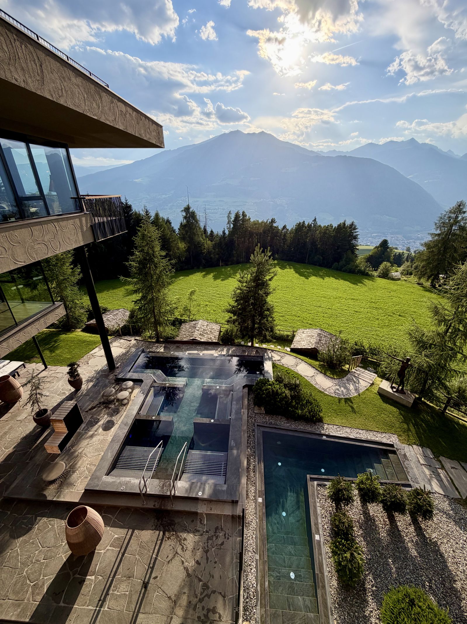 Morning view at the spa